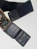 Bohemian Beaded Belt - Black