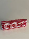 Artisanal Belt - Red & White