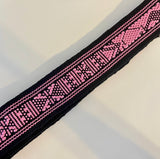 Artisanal Belt - Black & Pink