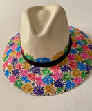 Beige Rainbow Hat