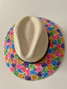 Beige Rainbow Hat