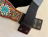 Bohemian Beaded Belt - Red