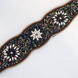 Bohemian Beaded Belt - Black