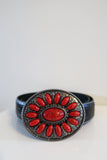 Oval Red Buckle