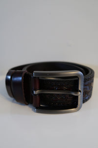 Dragon Carved Leather Belt