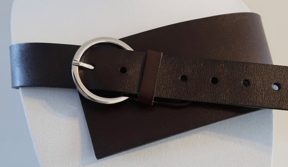 Leather Wide Belt